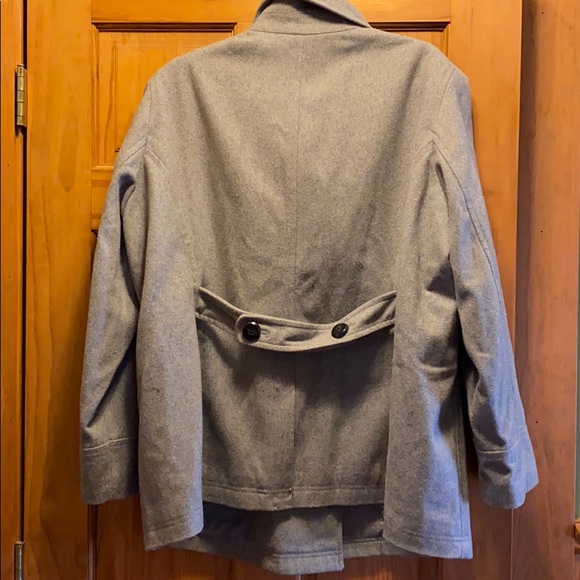 Old Navy Women’s Gray Pea Coat - Picture 3 of 5
